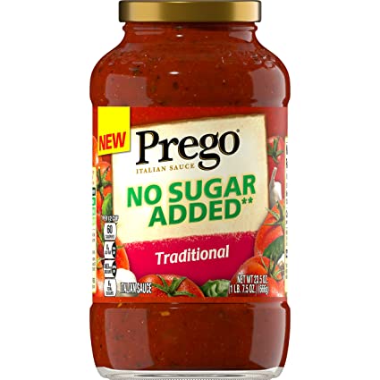 Prego Pasta Sauce, No Sugar Added Traditional, 23.5 oz