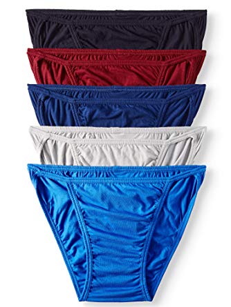 Jockey Life Men's 5-Pack 24/7 Comfort String Bikinis - Assorted Solids/Colors