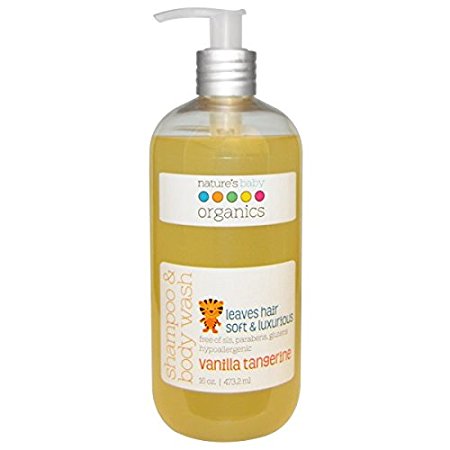 Nature's Baby Organics Shampoo & Body Wash - Vanilla Tangerine - 16 oz