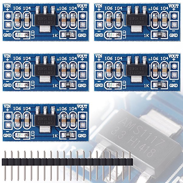 XCSOURCE 5X DC/DC 4.5-7V to 3.3V AMS1117-3.3V Converter Step Down Power Voltage Regulator Sensor Module buck Power Supply TE109