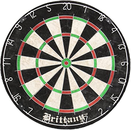 DMI Sports Brittany Recreational Bristle Dartboard Features Self-Healing Sisal Fibers for Years of Use