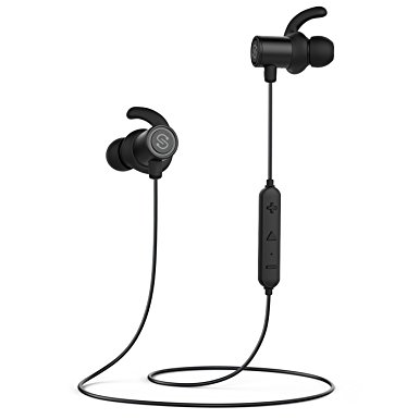 SoundPEATS SS-KK Magnetic Wireless Earbuds Bluetooth Headphones Sport in Ear Sweat Proof Earphones with Mic Q30 - Black