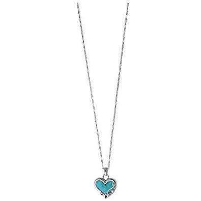 Boma Jewelry Sterling Silver Heart Necklace, 16 inches