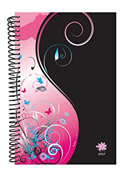 Bloom Daily Planners 2017 Calendar Year Daily Planner - Passion/Goal Organizer - Monthly Weekly Agenda Datebook Diary - January 2017 - December 2017 - 6" x 8.25" - Pink Passion