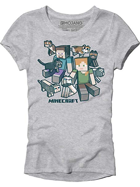JINX Minecraft The Cat Pack Girls' Tee Shirt