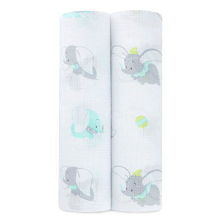 ideal baby by the makers of aden   anais Disney swaddle 2 pack, dumbo