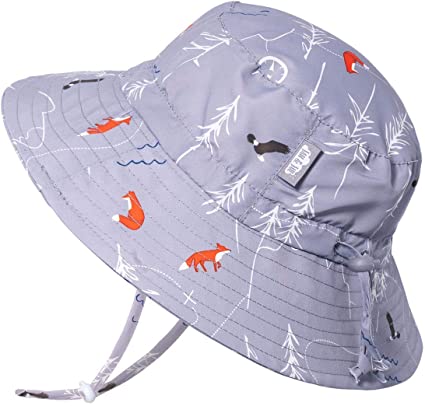 JAN & JUL Kids' GRO-with-Me Quick-Dry Sun-Hat for Boys with 50 UPF Protection, Packable