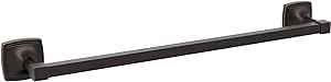 Amerock BH36093ORB | Oil Rubbed Bronze Towel Bar | 18 in (457 mm) Towel Rack | Stature | Bathroom Towel Holder | Bathroom Hardware | Bath Accessories