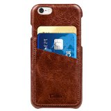 iPhone 6s  6 Case Benuo Card Slot Series Vintage Fashion Style Genuine Leather Case Ultra Slim 2 Card Slots Leather Case Back Cover for iPhone 6  6s 47 inch Stylish Brown