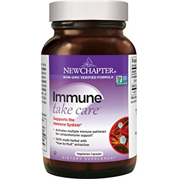 New Chapter Elderberry Supplement - Immune Take Care with Black Elderberry   Black Currant for Immune Support - 30 ct Vegetarian Capsule