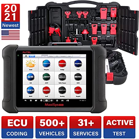 Autel MaxiSys MS906 Diagnostic Scanner with Free Battery Tester AB101, 2020 New Model with 30 Special Functions, Active Test, Key Fob Programming, ECU Coding(Upgraded of MaxiDAS DS808 MP808)