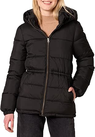 Amazon Essentials Women's Heavyweight Puffer Jacket with Drawstring Waist