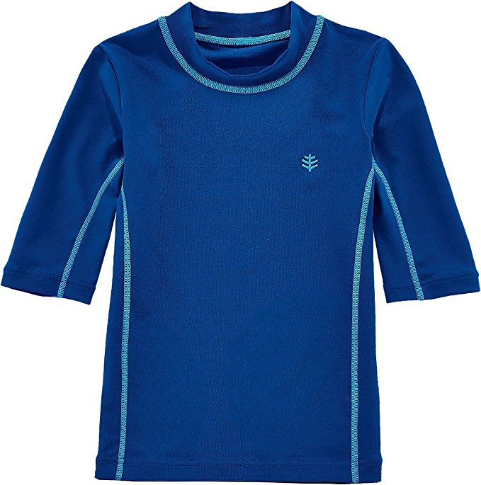 Coolibar UPF 50  Kids' Short Sleeve Surf Shirt - Sun Protective