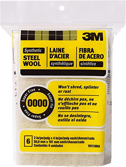 3M Synthetic Steel Wool Pads, Coarse, 6-Pads