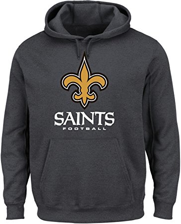 NFL Men's Long Sleeve Screen Print Hooded Fleece Pullover