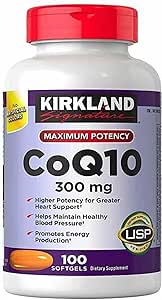 Coenzyme Q10 300mg Softgels 100 Softgels Supporting Heart Health (1 Pack)