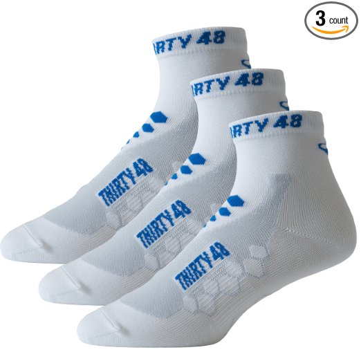 Thirty48 Low Cut Cycling Socks Unisex; Running, Spin Class, Hiking, Gym Training