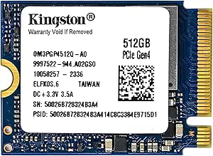 Kingston 512GB M.2 2230 PCIe Gen 4.0x4 NVMe SSD TLC NAND (Speeds up to 4700 MB/s) OM3PGP4512Q-A0 Compatible with Steam Deck Surface Ally Mini PCs