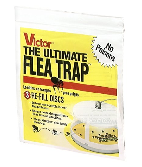 Victor M231 Ultimate Flea Trap Refills, 3 Per Pack(2Pack)