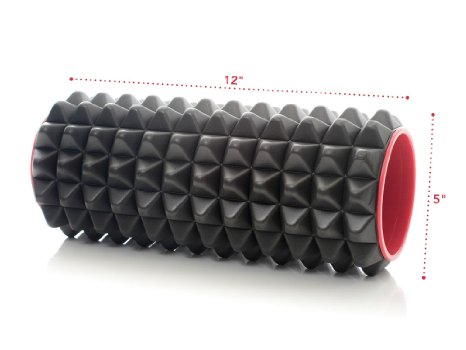 Milliard Deep Tissue Muscle Massage Foam Roller - AccuPoint Roller - 12in x 5in