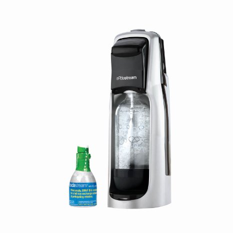 SodaStream Fountain Jet Home Soda Maker Starter Kit Black and Silver