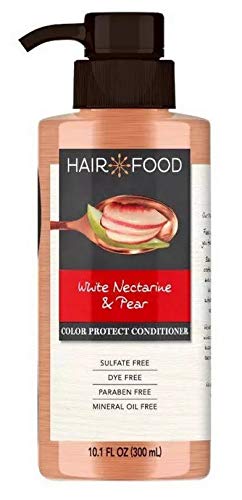Hair Food White Nectarine & Pear Color Protect Conditioner, 10.1 fl oz, For Color Treated Hair