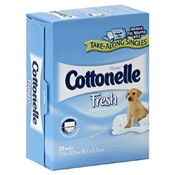 Cottonelle Flushable Moist Wipes, 20 each