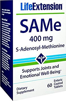 Life Extension Same S-Adenosyl-Methionine 400 Mg, 60 Enteric Coated Tablets