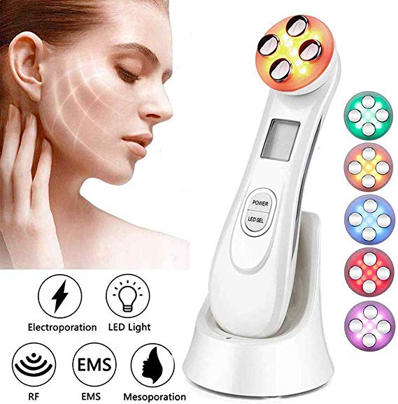 Facial Lifting Machine,LED Light Therapy Wrinkle Remover Skin Tightening Anti Aging Skin Rejuvenation,Face Massager For Skin Care Facial Cleaner