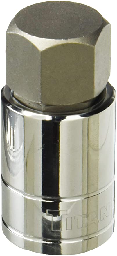 Titan 15668 1/2-Inch Drive x 7/8-Inch Hex Bit Socket