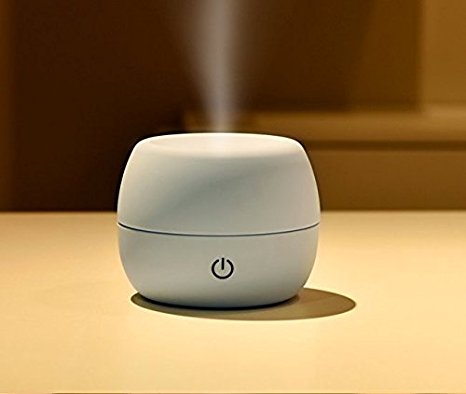 iRSE Aroma Humidifier USB Electric Cool Mist Ultrasonic Essential Oil mixture moisture diffuser for Office Home Bedroom Living Room Study Yoga Spa Aromatherapy diffuse Fragrance Water 10 oz (Grey)