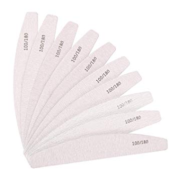 Nail Files Professional Grit Double Sided Washable 10pcs Nail Art Tools (240/240)