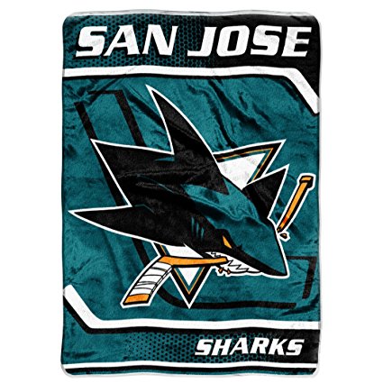 San Jose Sharks Extra Large Plush Blanket