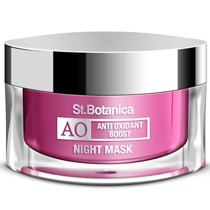 StBotanica Anti Oxidant Boost Over Night Mask, 50g - For Clear & Radiant Skin (Night Cream   Overnight Mask)