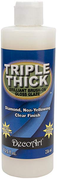 DecoArt TG01-9 Triple Thick Gloss Glaze, 8-Ounce Triple Thick Gloss Glaze