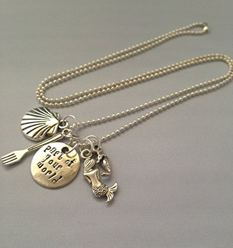 The Little Mermaid Inspired Necklace: Part of Your World Charm Necklace