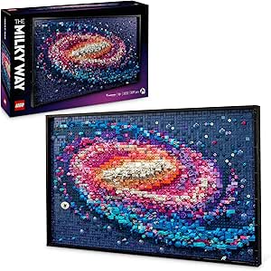 LEGO Art La Voie lactée - Décoration Murale Set de Construction pour Adultes sur Le Thème de l’Espace et de l’Astronomie -Activité Créative pour Les Passionnés d’Art et de Design 31212