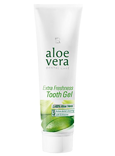 Aloe Vera Tooth Gel - Extra Freshness Flouride-Free Toothpaste by LR of Germany - 100 Ml - Active dental cleaning with Echinacea