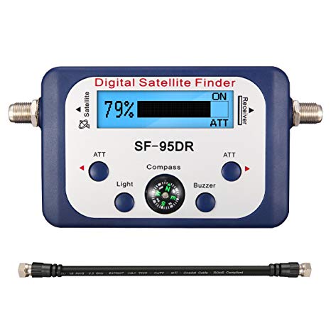 ELEGIANT Digital Satellite Signal Meter Finder Dishnetwork Directv Dish with Compass FAT