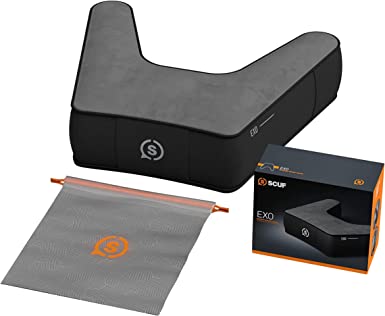 SCUF EXO Ergonomic Posture Cushion for Gaming and Remote Work, Spine Support, Neck Support, Wrist Support, Hand Support - Black