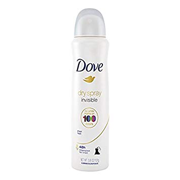 Dove Invisible Dry Spray Antiperspirant Deodorant, Sheer Fresh, 3.8 oz (Pack of 2)