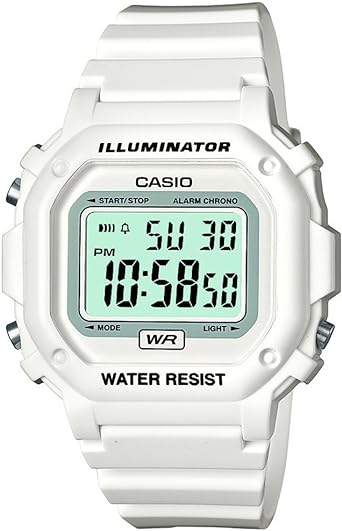 Casio F-108whc-7bef Mens White Digital Watch