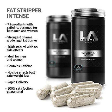 LA Muscle Fat Stripper Intense® - As seen on TV and used by athletes and celebs worldwide - Free Delivery - Lifetime Guarantee -. No Side Effects - Pharma Grade - Patented - Amazing fat loss - Quick Results - Diet Pill suitable for both men and women - Just £19.99 Amazon Special- Special Amazon Price - Buy Now Before Prices go back UP!!