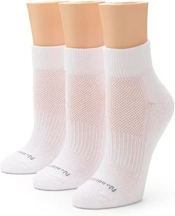 No Nonsense Cushioned Mesh Quarter Top Ankle Socks-Premium Comfort for Women