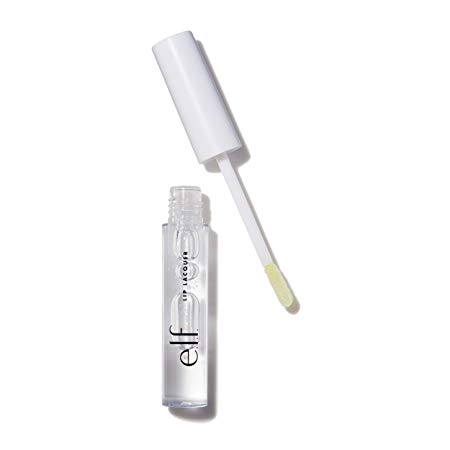 e.l.f. Lip Lacquer, Vitamin E-Enriched Moisturizing Gloss, Clear, 1 Count