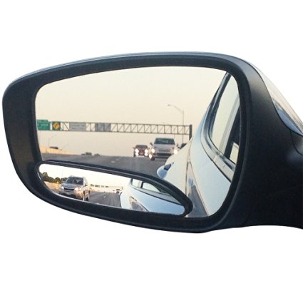 Blind Spot Mirrors. long design Car Mirror for blind side / Door mirrors by Utopicar for large image and traffic safety. Awesome rear view! [stick-on design] (2 pack) ...