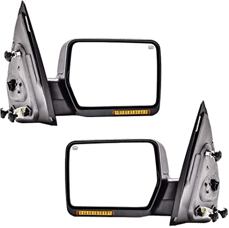 DEDC Tow Mirrors Pair Fit for Ford F150 2004 2005 2006 2007 Power Heated Signal Light