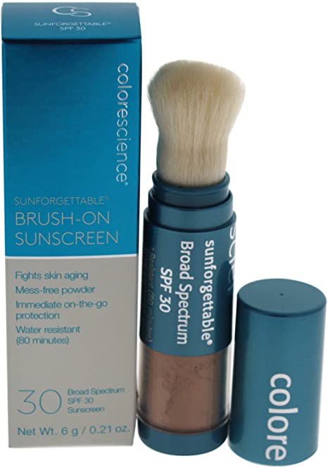 Colorescience Sunforgettable Mineral Sunscreen Brush Spf 30- Tan, 1 Count