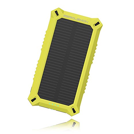 8000mAh Solar Charger, ZeroLemon SolarJuice Dual USB Port Portable Solar Battery Charger Outdoor Solar Power Charger for iPhone 7, iPhone 6, Galaxy S8 Plus, LG G6, iPad, Samsung and More