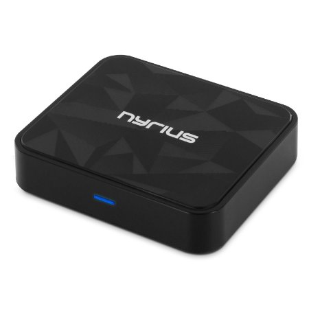 Nyrius Songo Tap Wireless Bluetooth aptX NFC Music Receiver for Streaming iPhone iPad Android Smartphones Tablets Laptops to Stereo Systems with Digital Optical and 35mm Audio Input BR51
